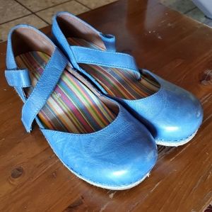 Dansko shoes blue mary jane close toe summer shoes 38